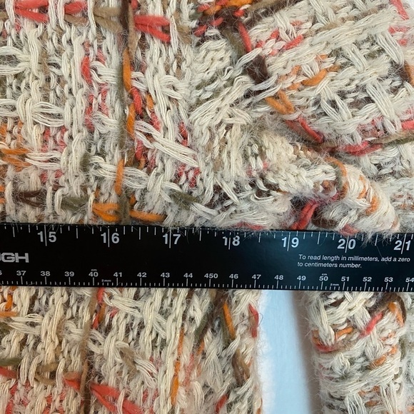 Anthropologie Do Everything in Love Open Cardigan Fringe Boho One Size Fall - Picture 8 of 8